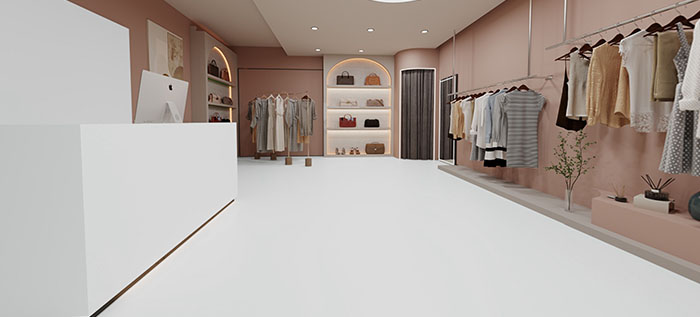 Clothing Store tile visualizer preview